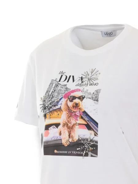 Tricou Liu Jo cu imagine alb