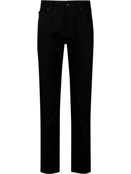 Дънки straight leg Off-white на райета бяло