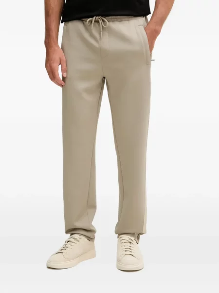 Pantaloni Karl Lagerfeld alergare cu autograf cu cordon