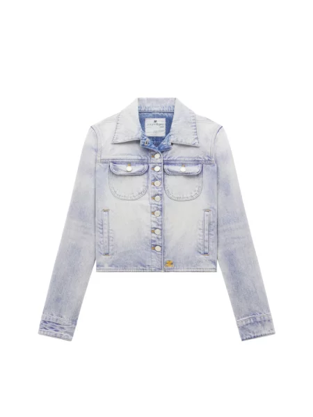 Kurtka jeansowa Courreges niebieska
