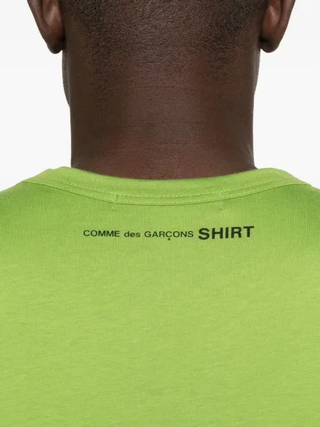 Тениска Comme Des Garçons Shirt с принт зелено
