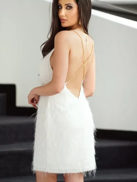 Sukienka koktajlowa Piju biała