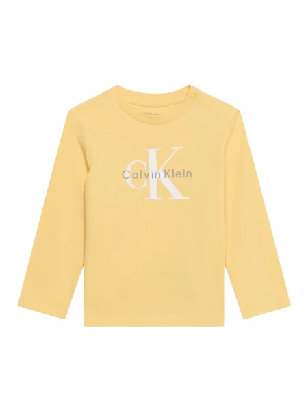 Calvin Klein Jeans Tricou galben / gri alb