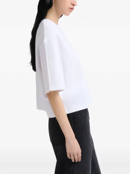 Tricou Marni cu decolteu rotund alb