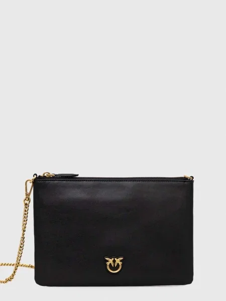 Rucsac Pinko din piele fără toc clasic negru
