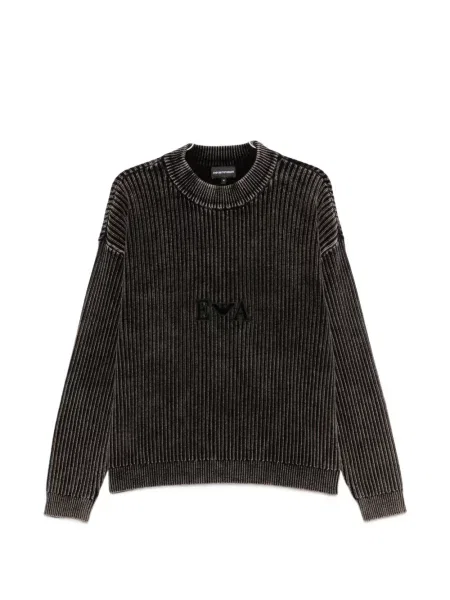 Pulover Emporio Armani cu autograf negru