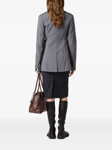 Geacă Miu Miu din poplin gri