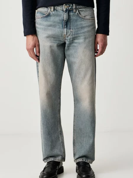 Sisley blugi relaxed fit pentru bărbați albastru
