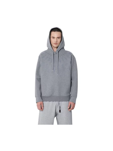 Bluza z kapturem Neil Barrett z kapturem szara