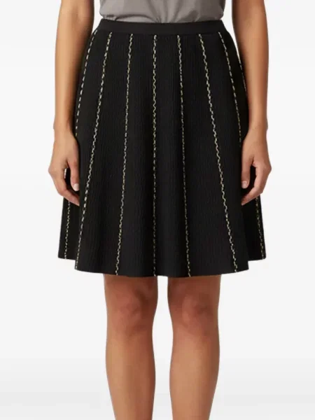 Fusta mini Sandro tricotate negru