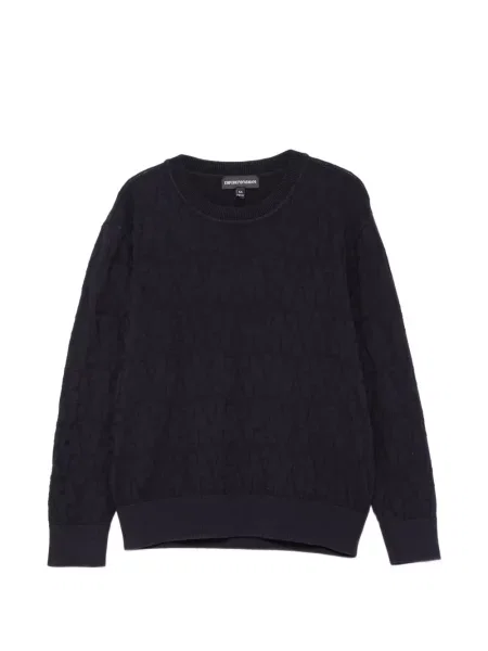 Sweter dziecięcy Emporio Armani niebieski