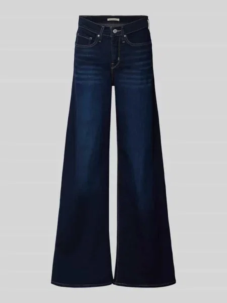 Jeansy z szerokimi nogawkami i wpuszczanymi model Levi's® 300 granatowe