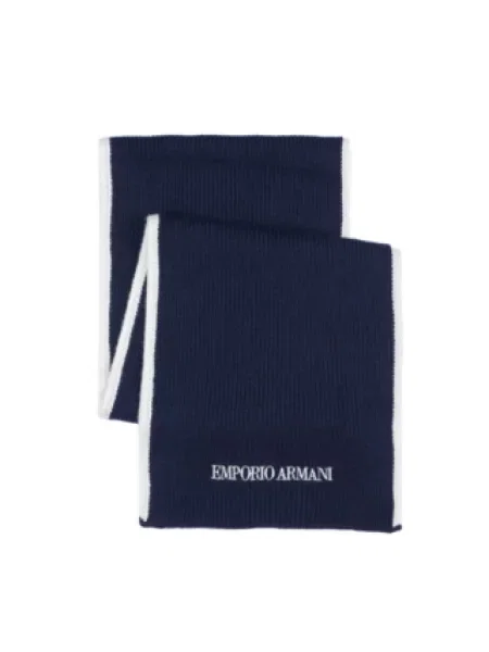 Szal Emporio Armani niebieska