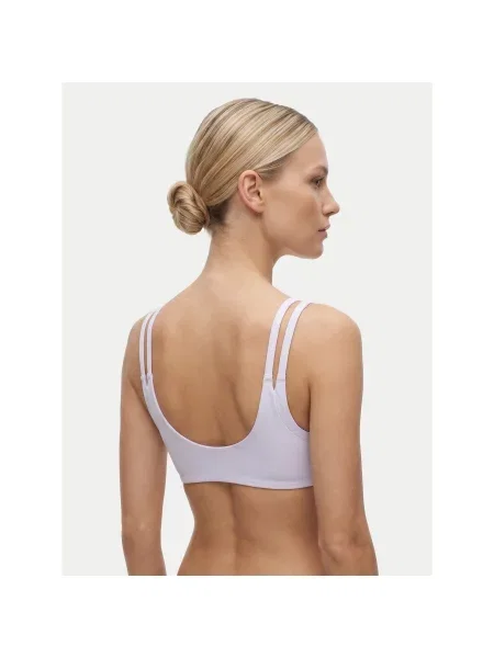 Adidas Sportski grudnjak Optime Workout Reversible Twist Light Support Bra Svijetlo ljubičasta