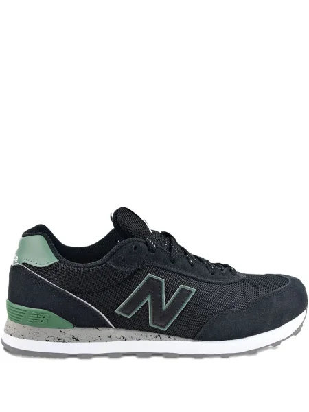 Papuci New Balance din piele de căprioară negru