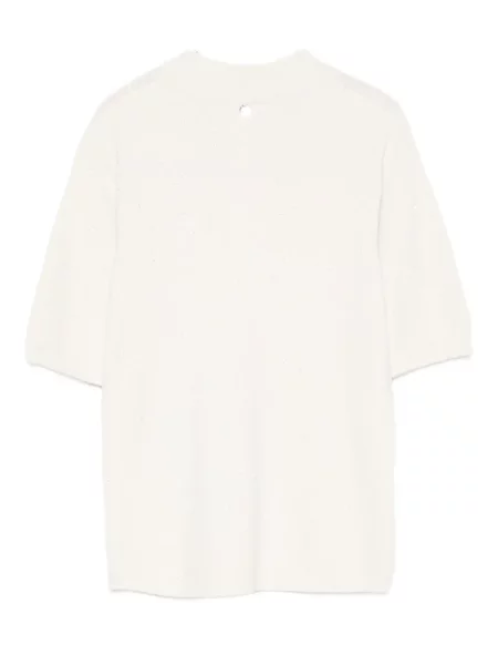 Tricou Liu Jo cu decolteu rotund alb