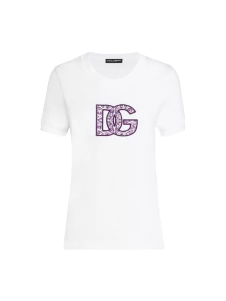 Koszulka Dolce And Gabbana z logo biała