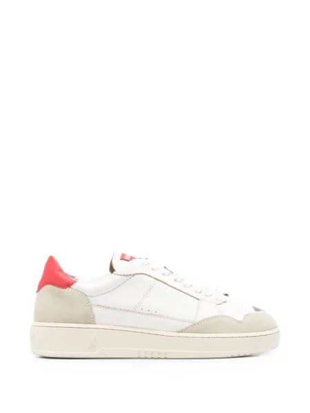 Sneakerși Patrizia Pepe din piele de căprioară alb