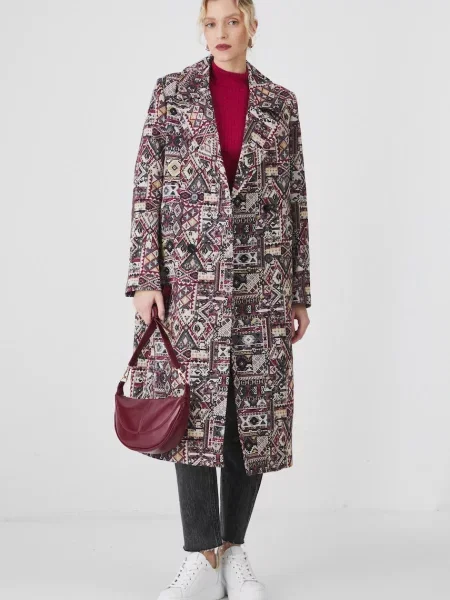 Medicine płaszcz multicolor przejściowy dwurzędowy