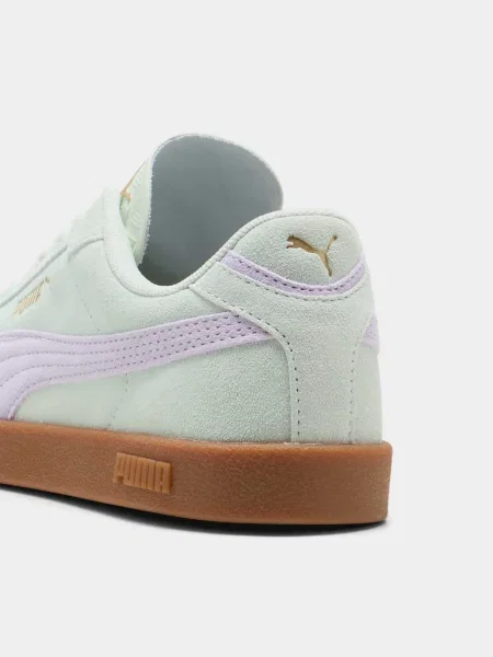 Замшевые кеды Puma зеленые