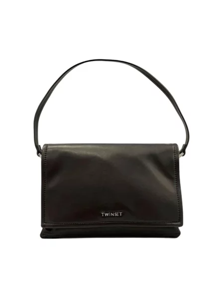 Lniana kopertówka Twinset czarna