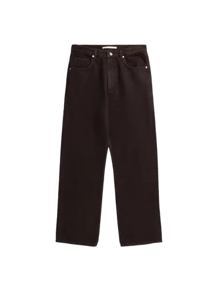 Szerokie jeansy Norse Projects czarne