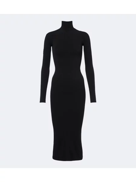 Rochie midi Gucci din jerseu negru