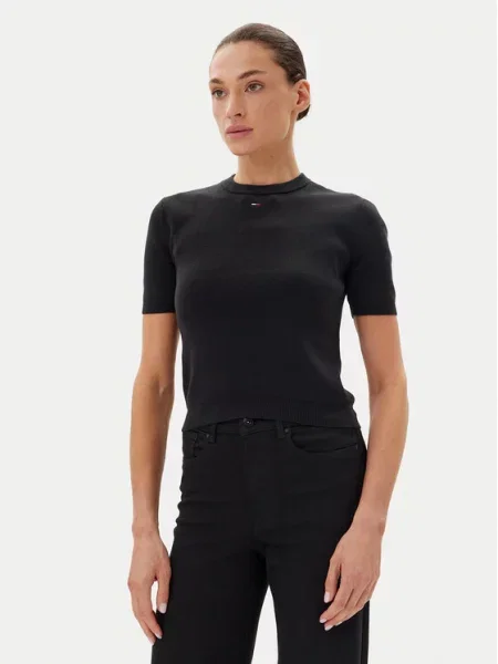 Tričko Tommy Jeans černé