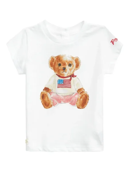 Koszulka polo dziecięca Polo Ralph Lauren biała