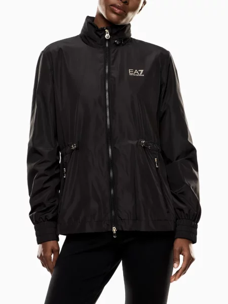 Geacă bomber Ea7 Emporio Armani cu cordon negru