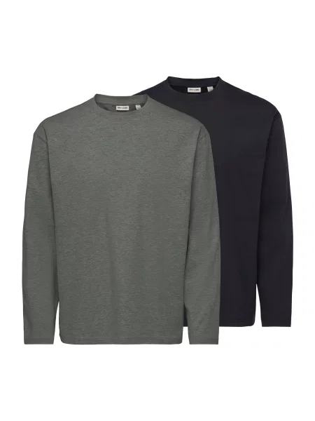 Only & Sons Tricou ONSFRED gri amestecat negru