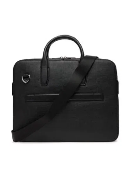 Tommy Hilfiger Torba za prenosnik Th Business Leather Computer Bag črna