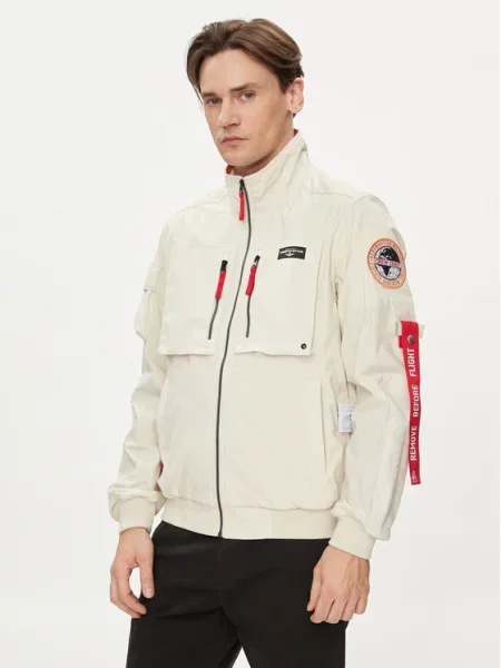 Aeronautica Militare Geacă bomber Écru