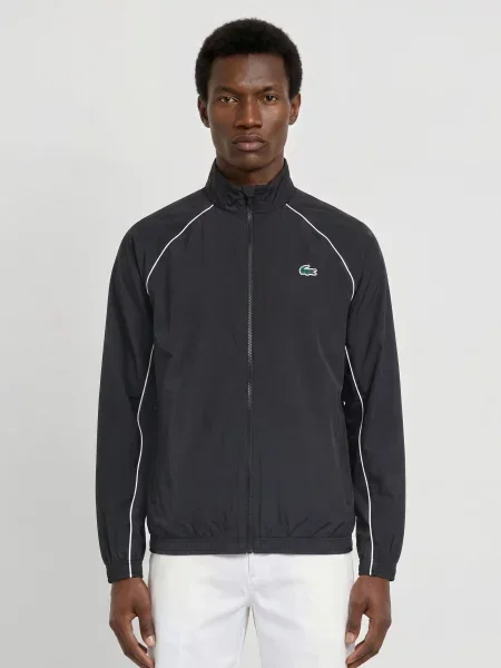 Lacoste Kurtka Dresowa schwarz biała
