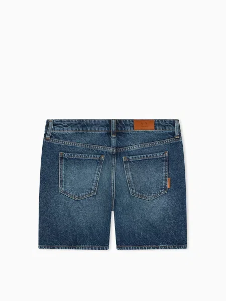 Джинсовые шорты Armani Exchange синие