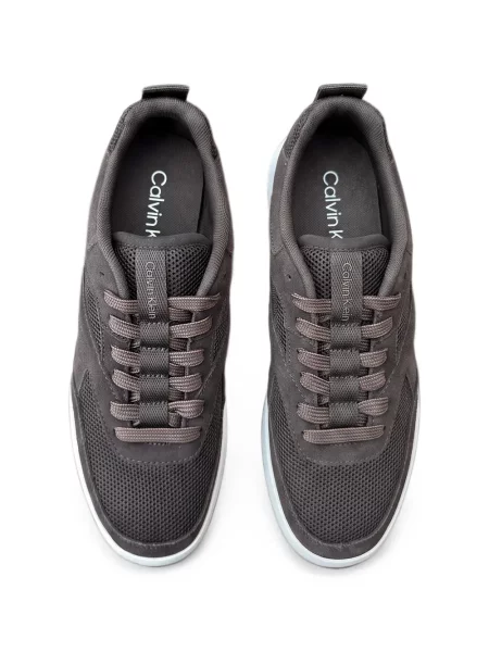 Sneakerși Calvin Klein cu imagine plasă maro