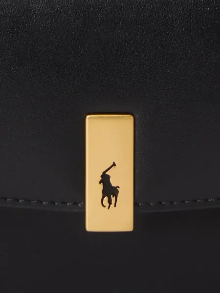 Cu centură chiloți Polo Ralph Lauren cu cataramă din piele de căprioară negru