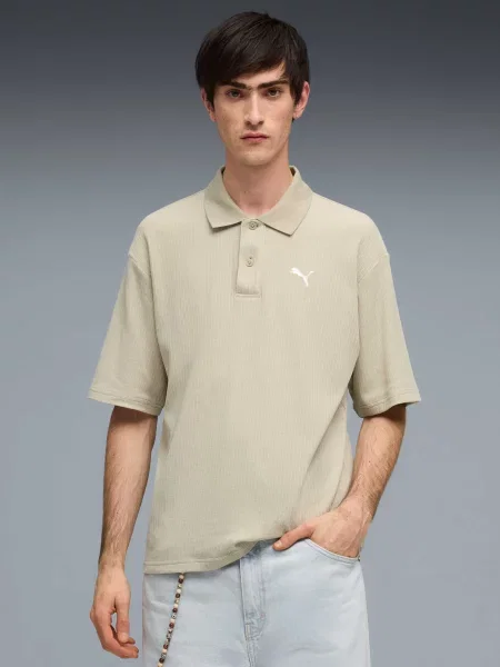 Поло Puma бежевое