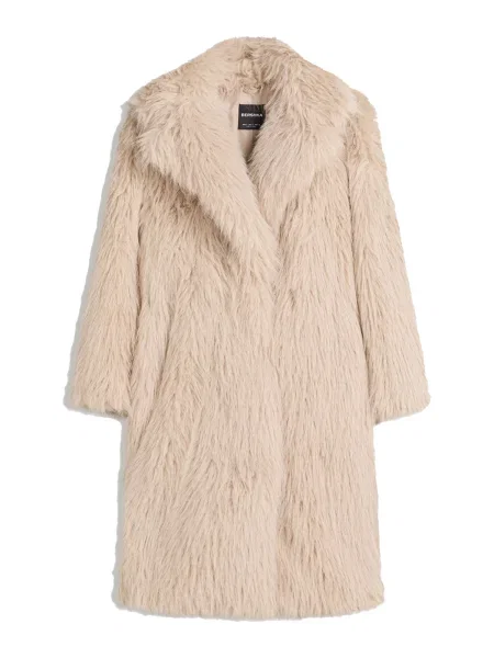 Bershka Prehoden plašč pesek