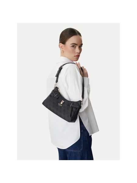 Дамска чанта Guess Yesba Сив черно