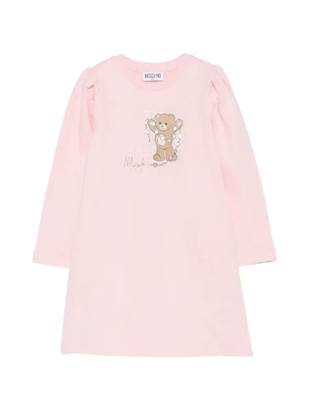 Sukienka dziecięca Moschino różowa