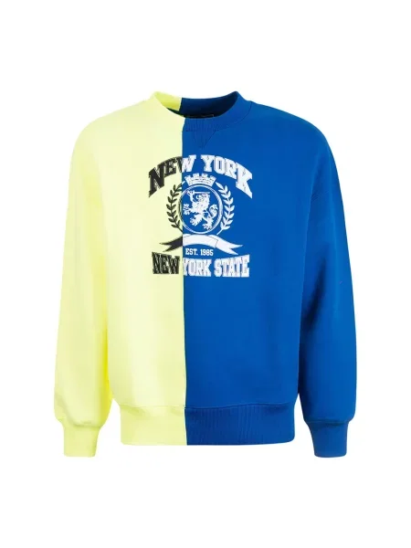 Lniana bluza sportowa Tommy Hilfiger z logo żółta