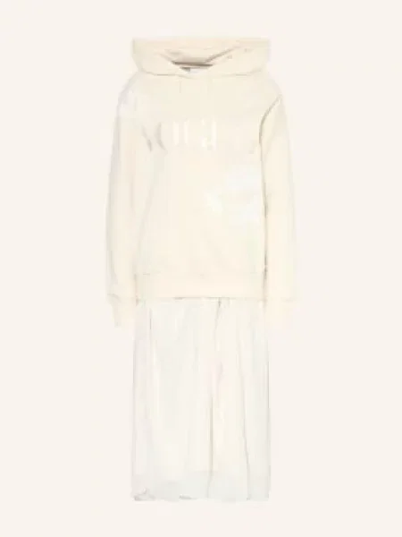 Vogue Collection Sukienka Z Mieszanki Materiałów beige beżowa