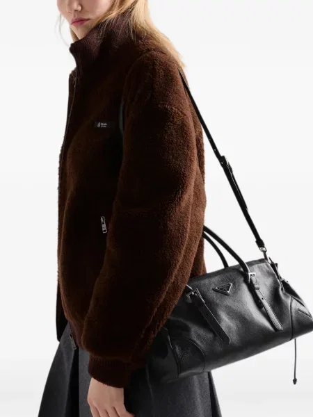 Geantă shopper Prada din piele negru