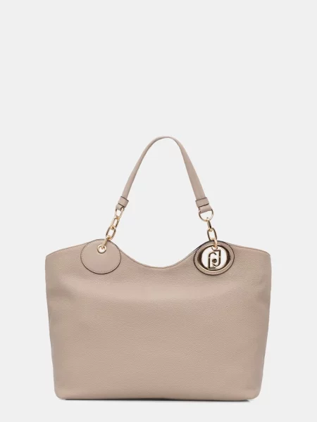Geantă shopper Liu Jo din piele bej