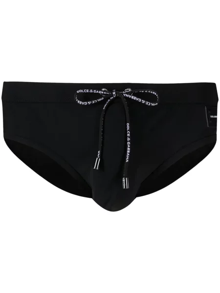Slip de baie Dolce & Gabbana cu imagine negru