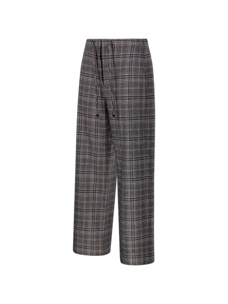 Pledinės su raišteliu kelnės 's Max Mara pilka
