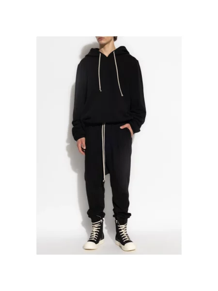 Bluza z kapturem Rick Owens z kapturem czarna