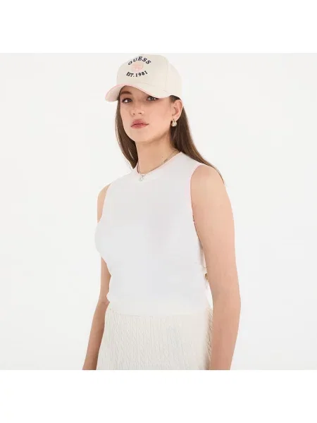 Αμανικας τοπ Guess λευκό