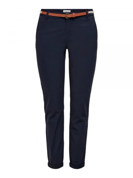 ONLY Chino hlače BIANA noćno / zeleno smeđa plava